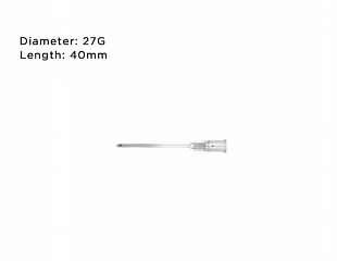 Канюля 27G (40 mm) фото: купить в Москве в интернет-магазине Filleronline.ru