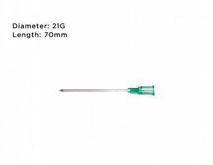 Канюля 21G (70 mm) фото: купить в Москве в интернет-магазине Filleronline.ru