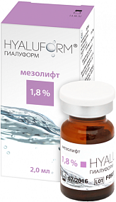 Hyaluform mesolift 1,8% (Гиалуформ мезолифт 1,8%) фото: купить в Москве в интернет-магазине ФИЛЕР|ОНЛАЙН